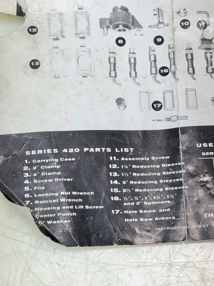 PIPEMASTER TEE-TURNER SET ERIE TOOL COMPLETE SET WITH EXTRAS GREAT SHAPE