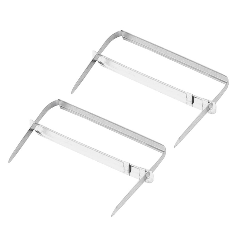 50 x Metallic Organizer Binder Documents Binding Clips Paper Fasteners