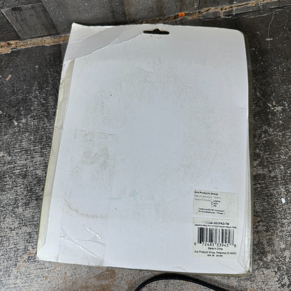 Kaces Drum Professional Practice Pad 6" Grafix Skulls Red Black