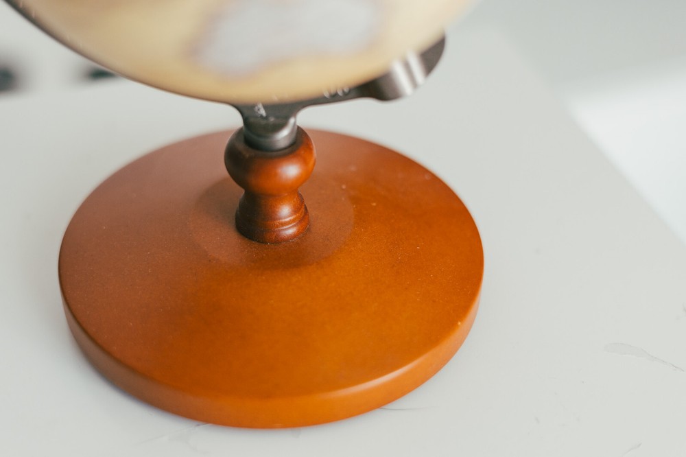Decorative 9" Globe with Wood Base