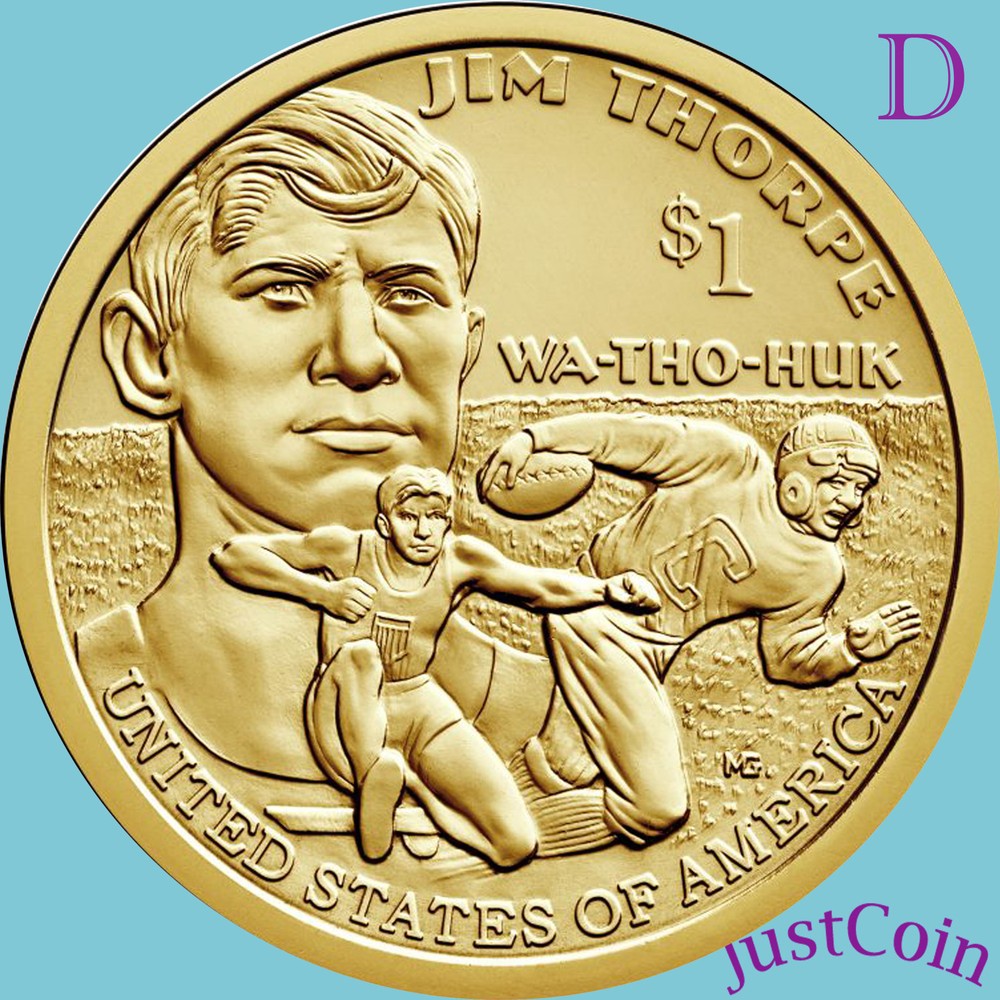 2018-D NATIVE AMERICAN JIM THORPE UNCIRCULATED DOLLAR