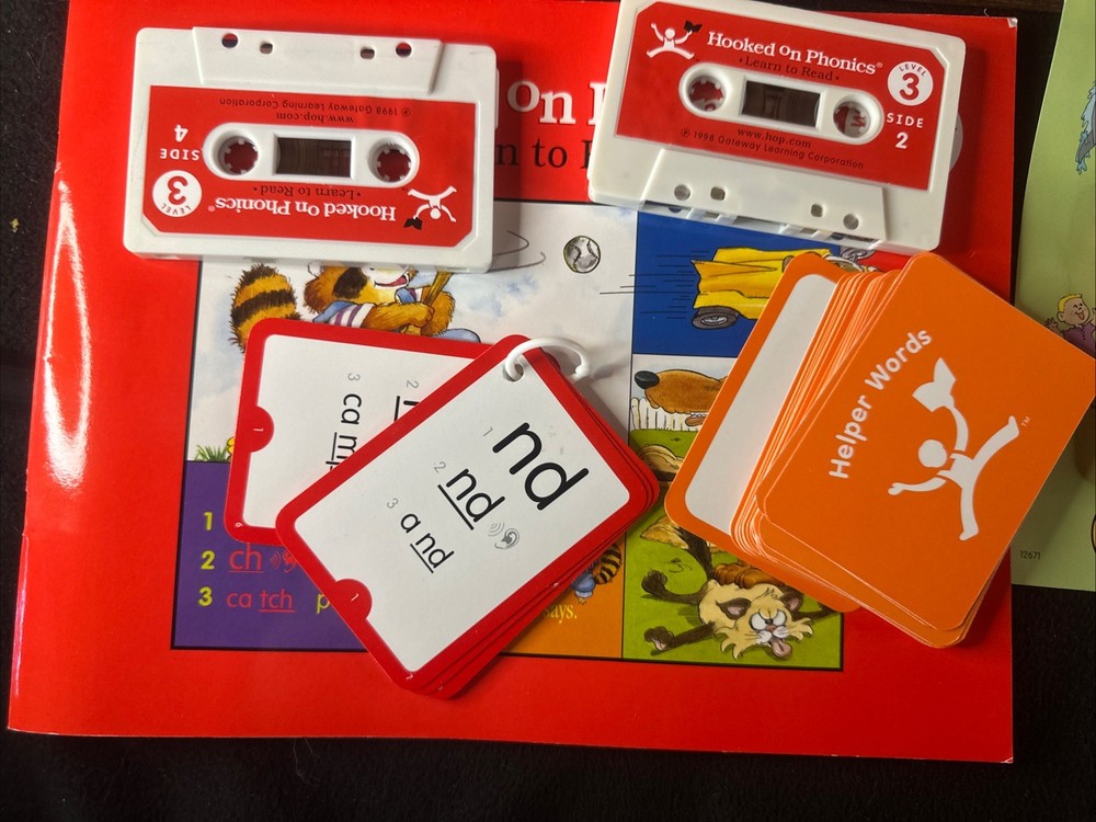 Hooked on Phonics Learn to Read Level 3 Complete Box Set with Workbook And Tapes