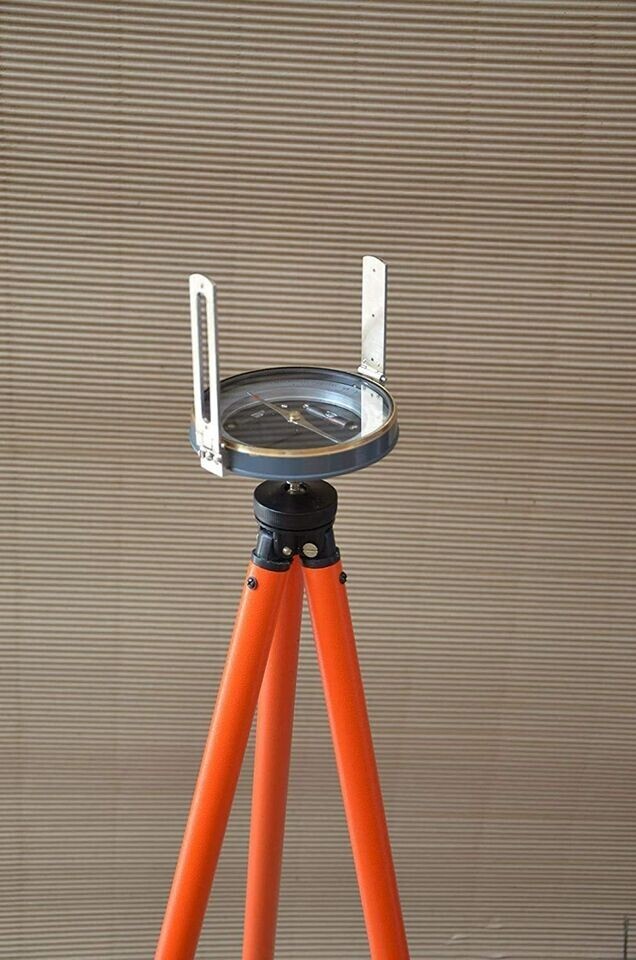 Indian Made Prismatic Compass For Basic Survey & Topography 4" w/ Fold Tripod