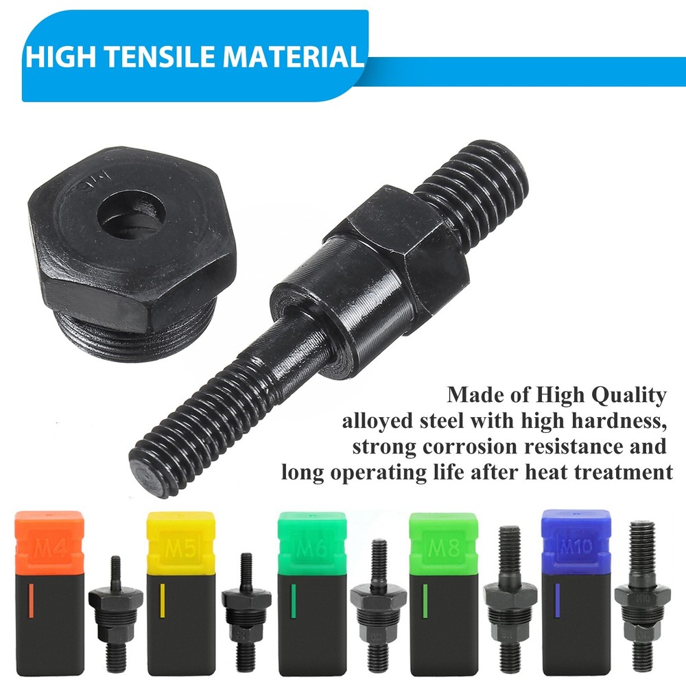13'' Rivet Gun Kit Rivnut Thread Setting Tool Nut Setter NutSert Metric 60PC Nut