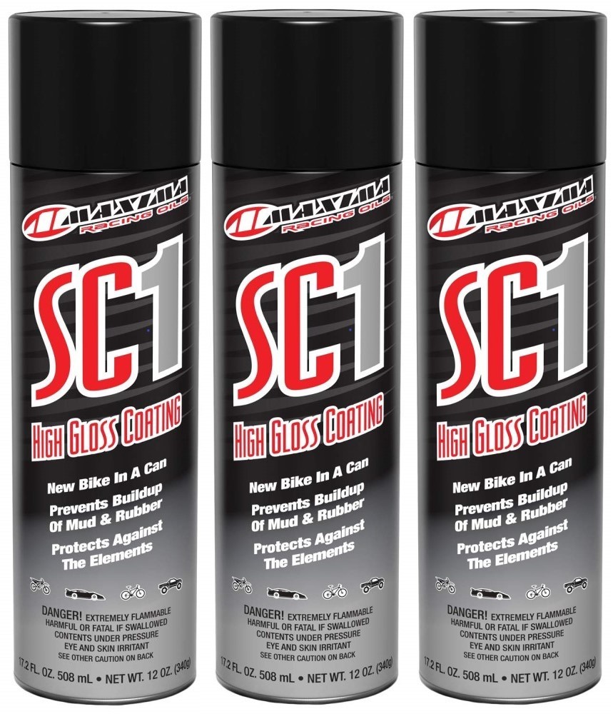 3x Maxima 78920 High gloss SC1 Clear Coat Aerosol Spray 3 Cans 3-pack