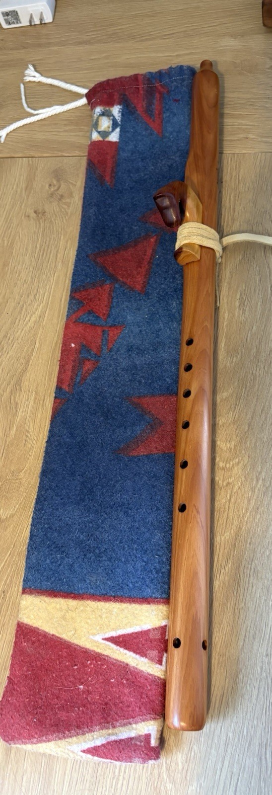 Native American Handmade Wooden Flute 23” Artist Loomis A ‘05 Horse