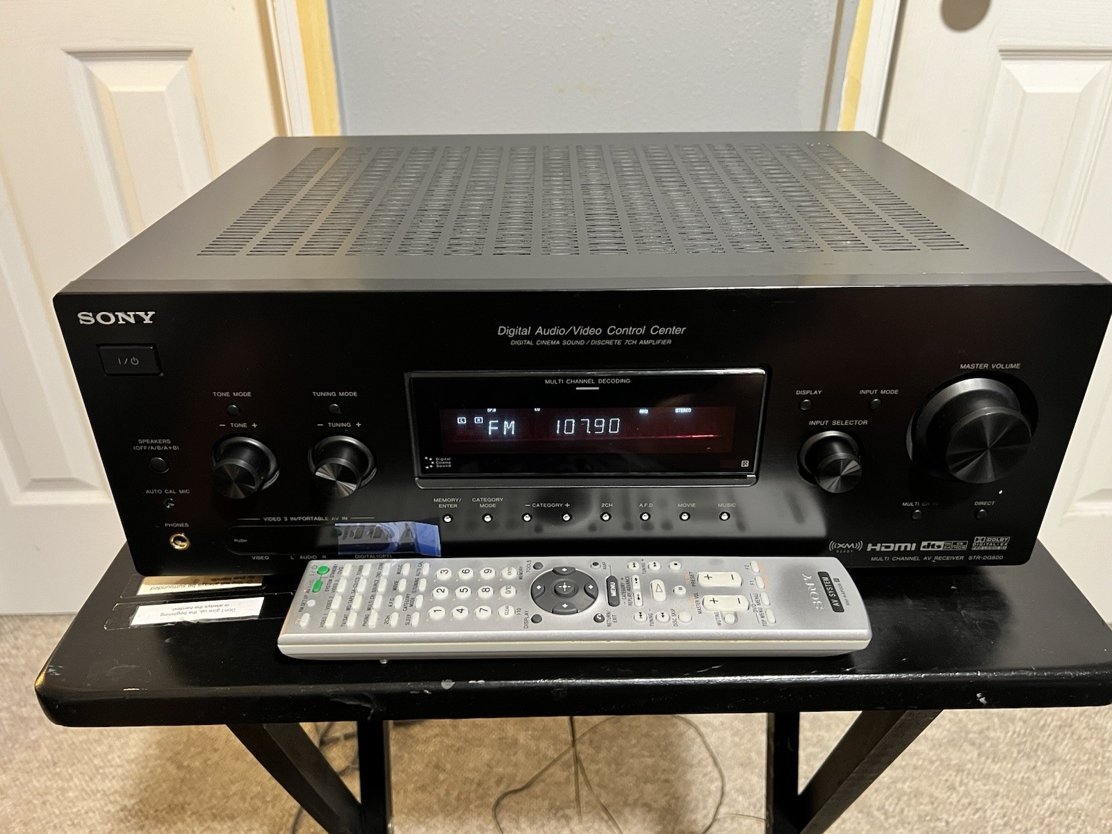 Sony STR-DG800 7.1 Ch HDMI Home Theater AV Receiver Tested Open Box