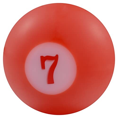 Round Ball Shift Knob, Gear Shifter Knobs with 3 Adapters Head Orange Red