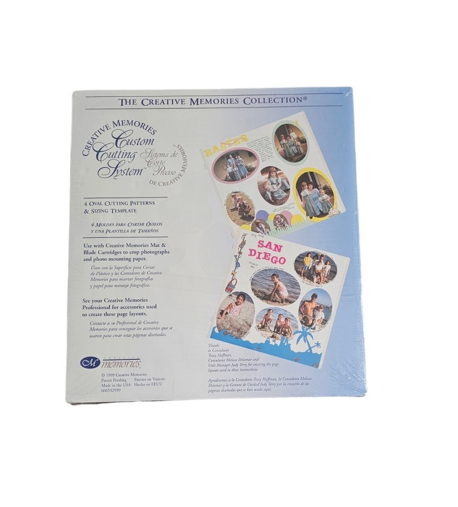 Creative Memories Ovals Custom Cutting System Patterns Sizing Template NOS 1999