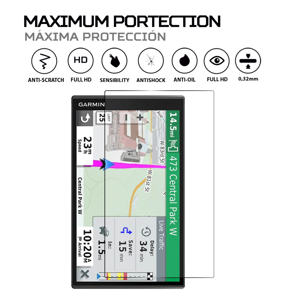 ANTISHOCK Screen protector for Garmin DriveSmart 65 & Traffic