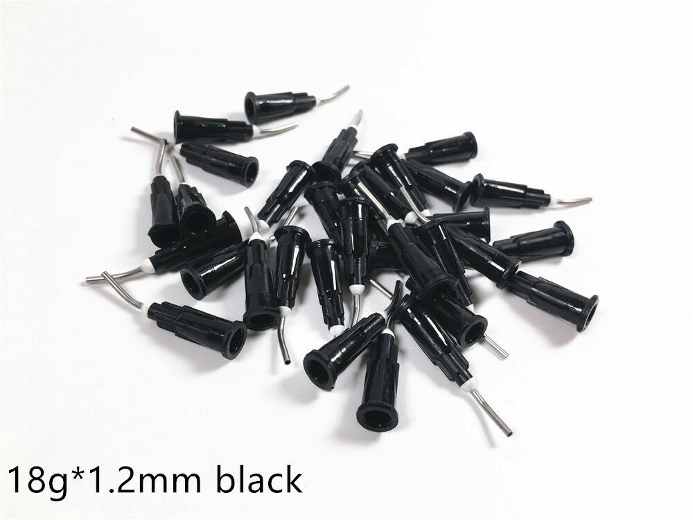 Dental Syringe Tips Applicator Prebent Brush End Conveyor Needle Tips