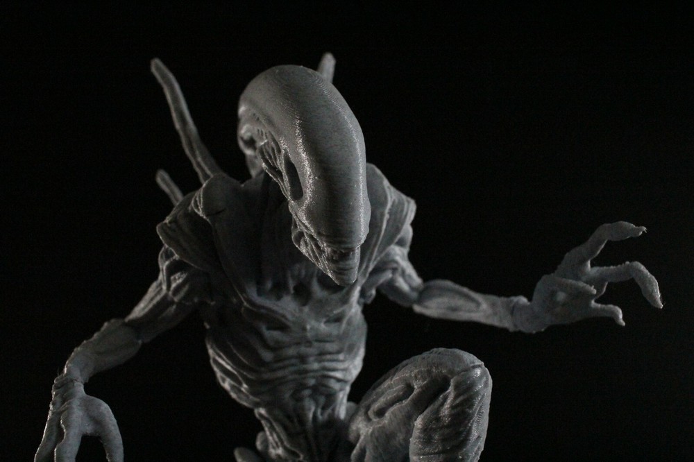 Alien Xenomorph With Eggs Unpainted 3D Print Model Kit