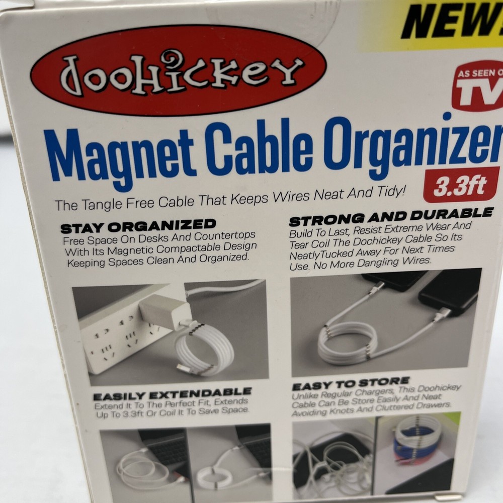 Charging Cable Type C To USB For Android Magnetic Organizer Cable 2 pack