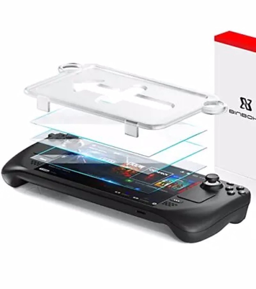 BINBOK PLAY OneTouch Steam Deck Screen Protector Easy Installation Kit (3 Pack)