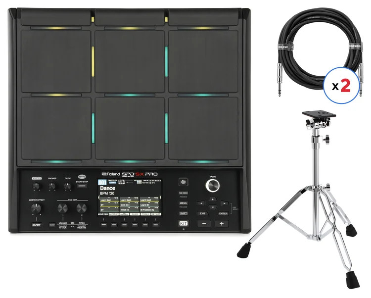 Roland SPD-SX Pro Sampling Pad Stand Bundle