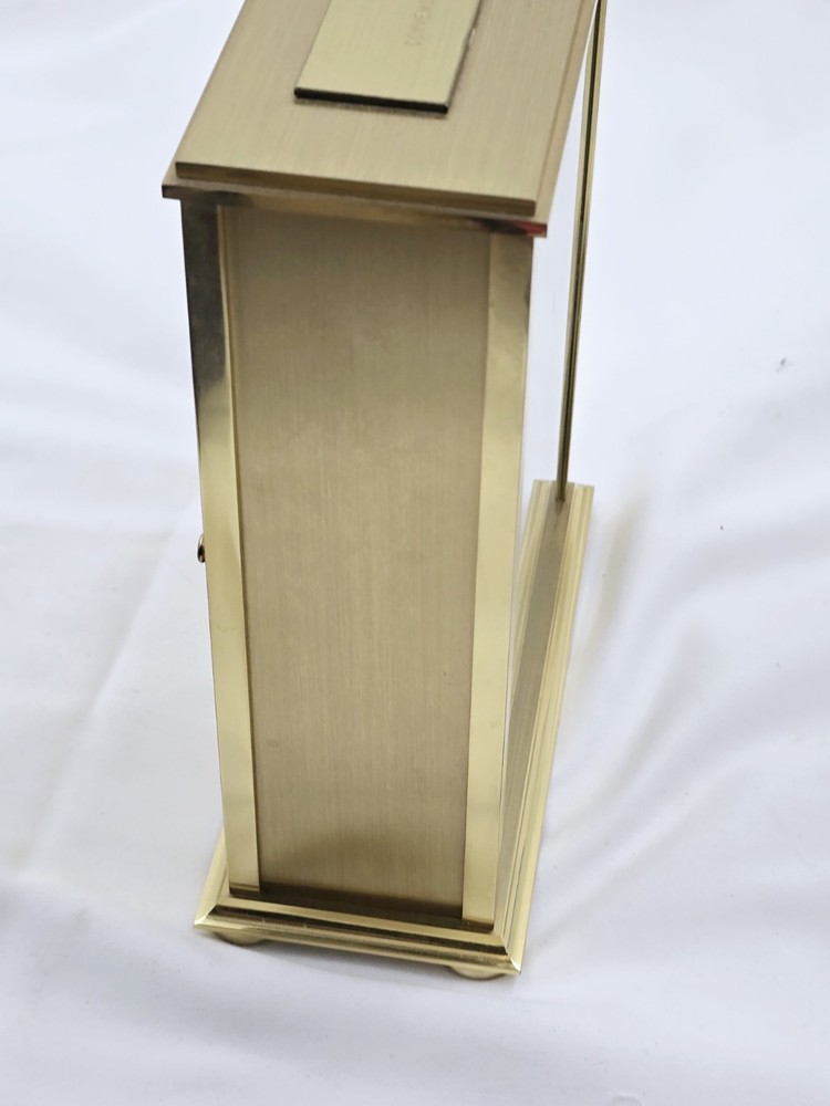 Boluva Brass Quartz Clock Temperature In Barometer