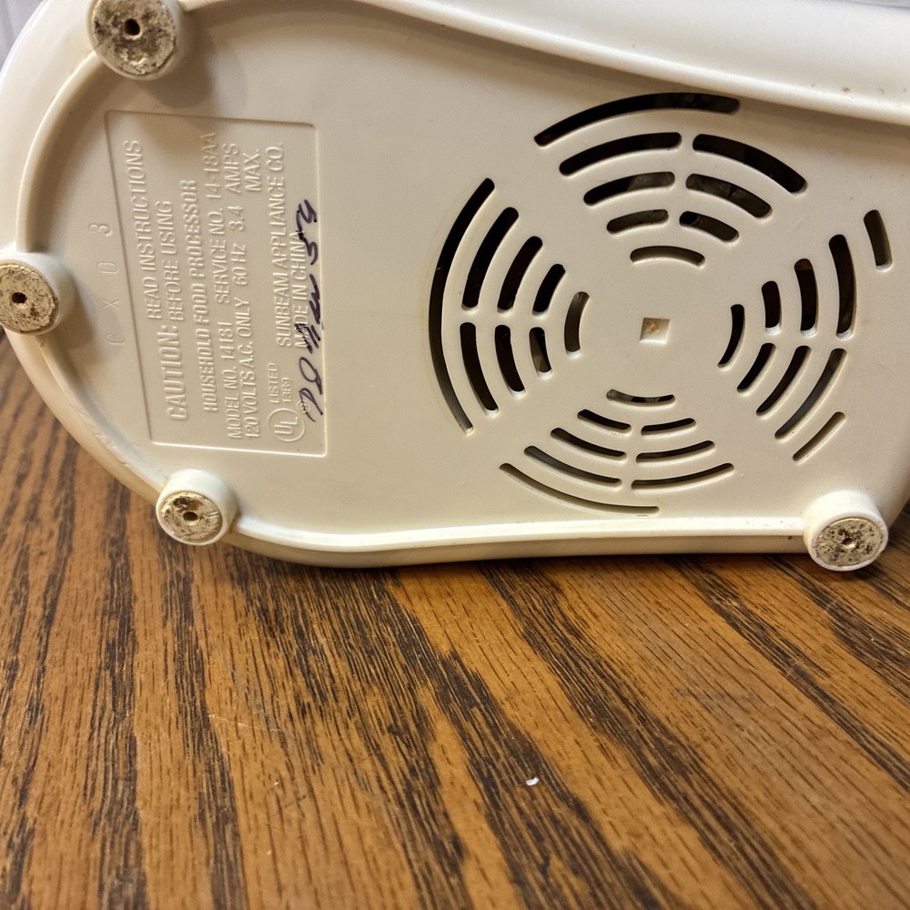 Sunbeam Oskar Model 14081 Food Processor Replacement Motor Base Only ~ Tested