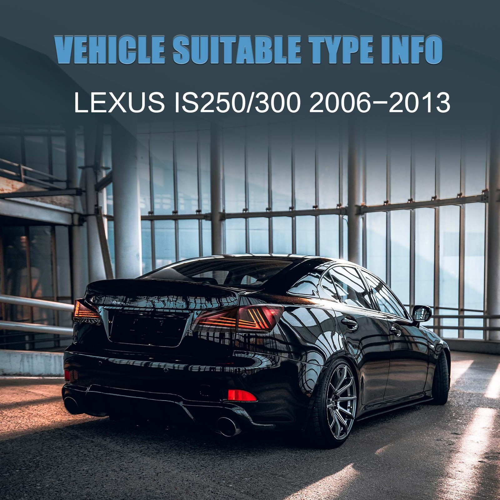 Tail lights Assembly Fit for Lexus IS 2nd Gen 2006-2012 Lexus IS250 IS350