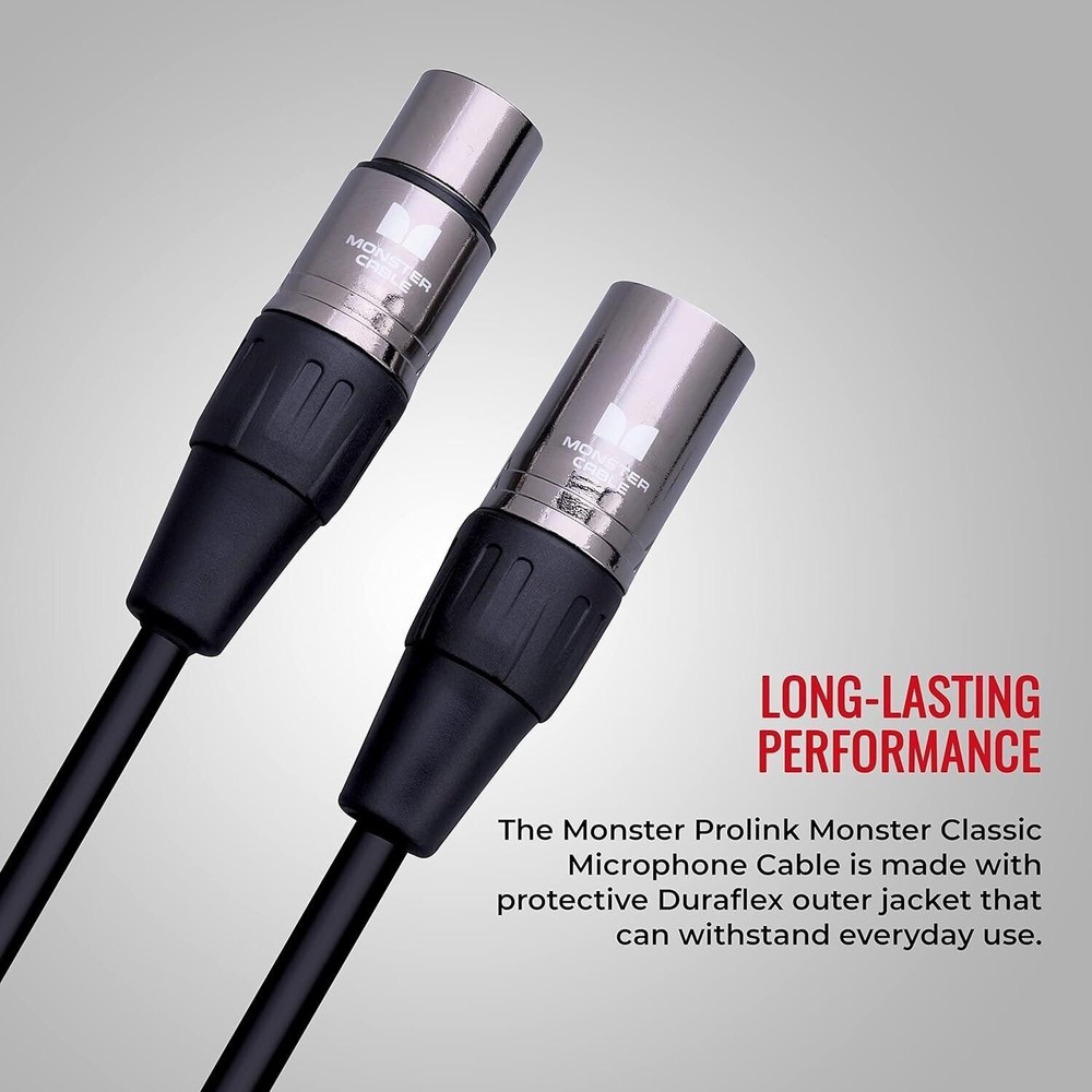 Monster Prolink Classic XLR Microphone Cable - Featuring MultiTwist...