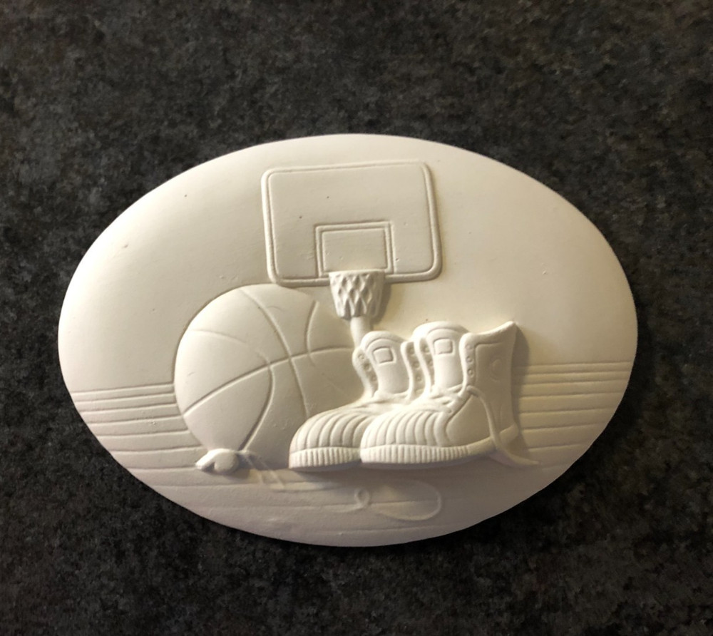 Donna Basketball Insert Ceramic Bisque You Paint