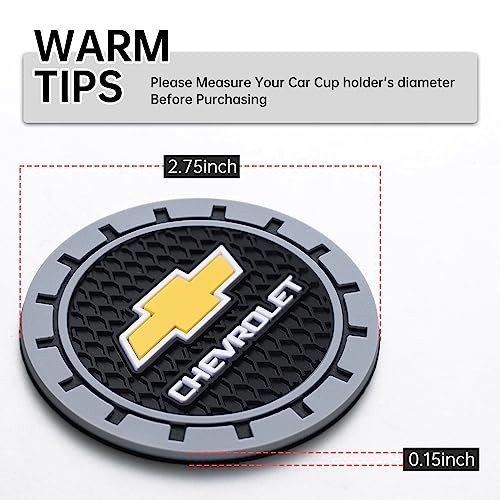 Car Cup Coaster, 2PCS Universal Non-Slip Cup Holders, Compatible with HS3 black