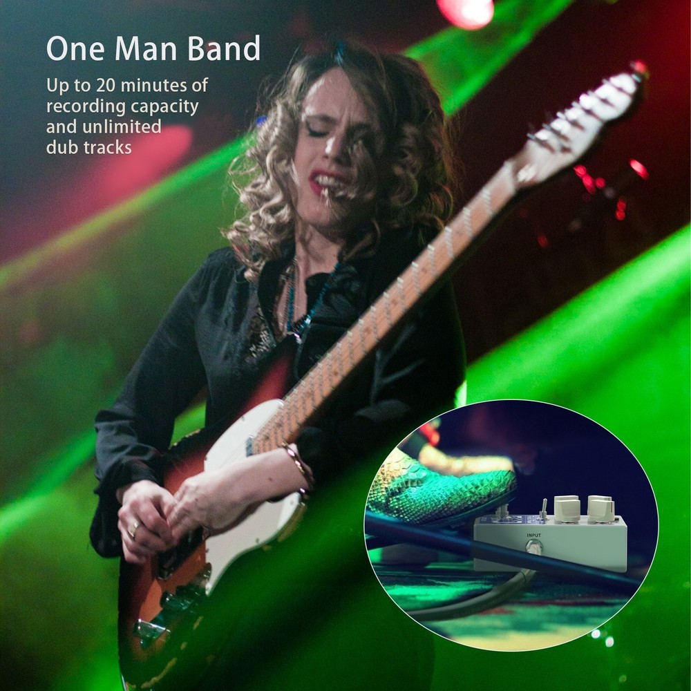 PockDrum Drum & Loop Guitar Effect Pedal 3 Modes 11 Drum Styles 11 E0W9