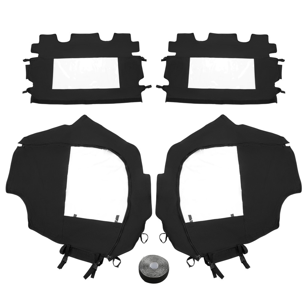 4 For Can-Am Commander 800/1000 2011-2020 Soft Doors & Rear Cab Panel Enclosures