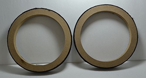 Installation Solution 1 Pair 6.5" MDF Speaker Ring (Black) RING-065CBK Speake...
