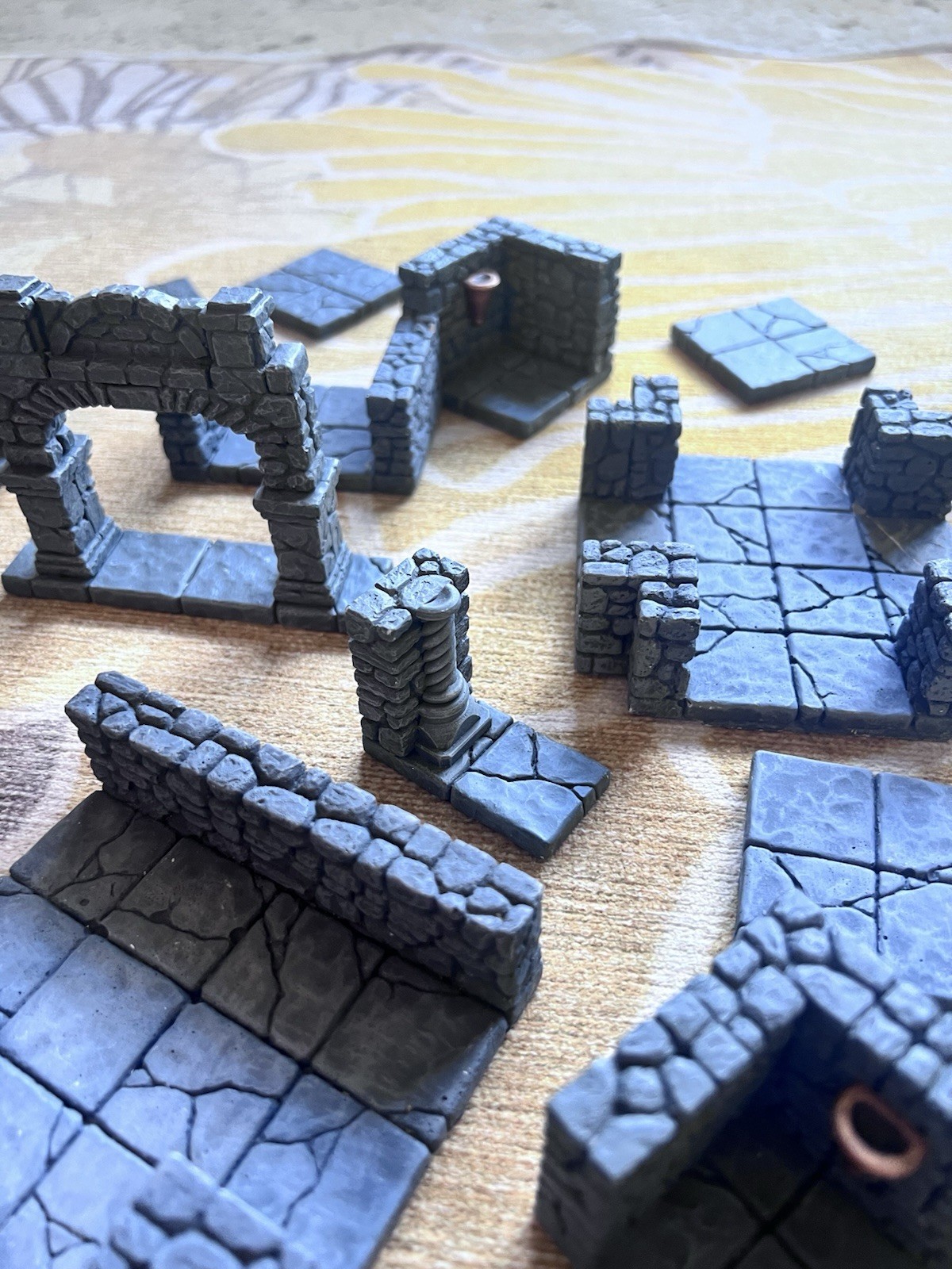 Handmade Dungeon Terrain Lot Tile Set (similar To Dwarven Forge) D&D Dragons 5e
