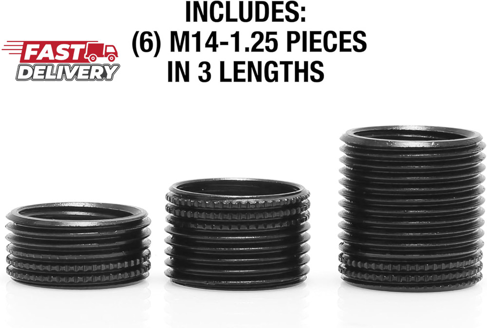 OEMTOOLS 25648 Fix-A-Thread Spark Plug Saver Inserts, Metric, M14 - 1.25, Socket