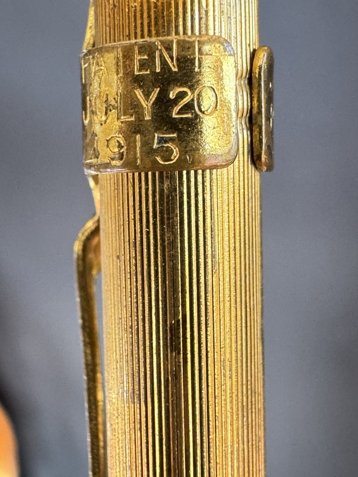 1915 Blaisdell Mechanical Pencil Co Gold Tone Plated - Rare Antique Parts Repair