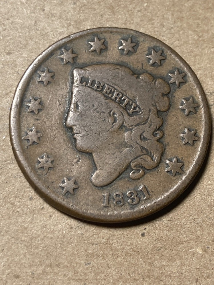 1831 Coronet Head Large Cent - As Shown! (#2009)