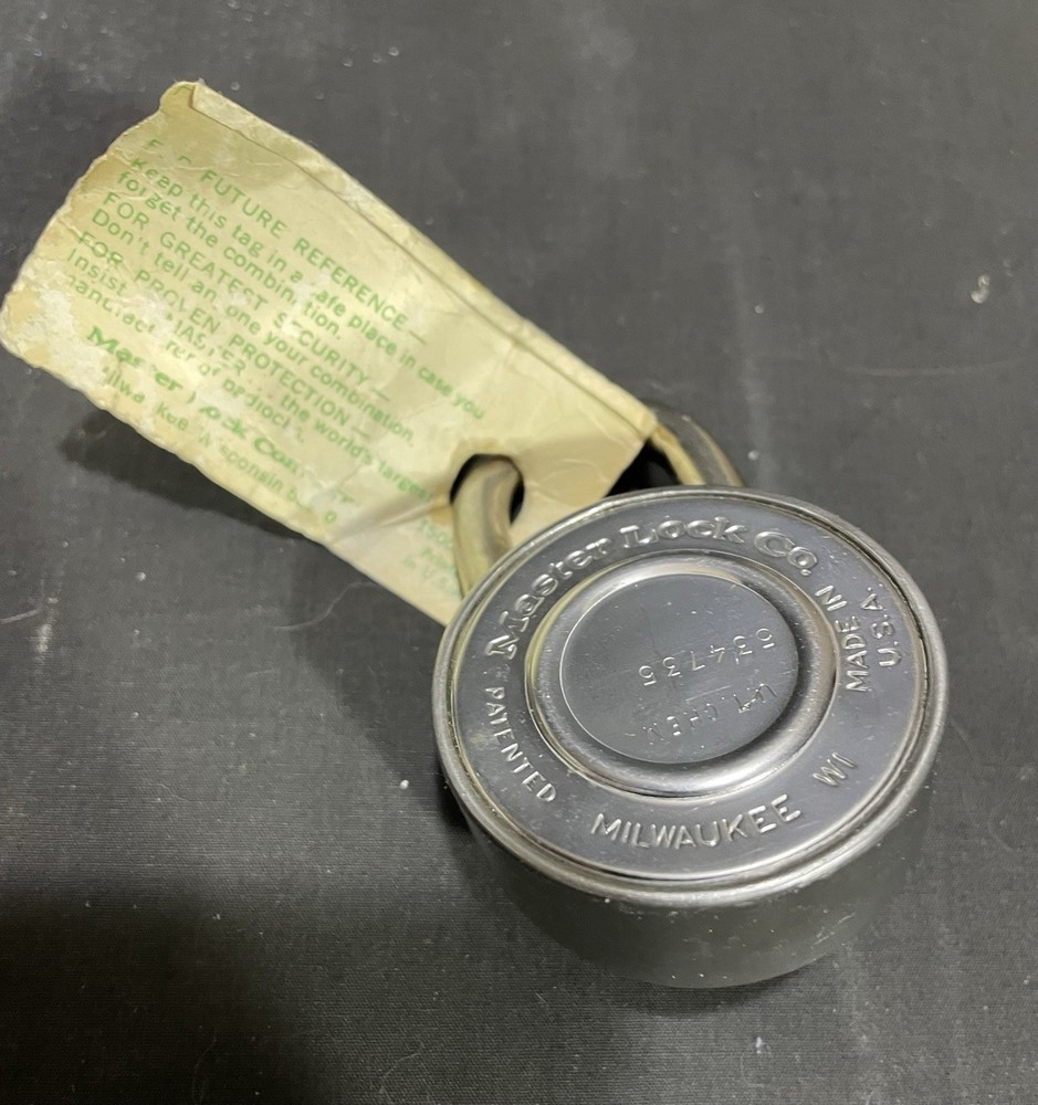 Master Combination Lock Comes With Instructions And Combination