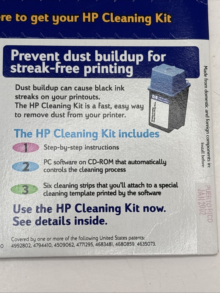 HP Cleaning Kit Software - win 95/98 or NT