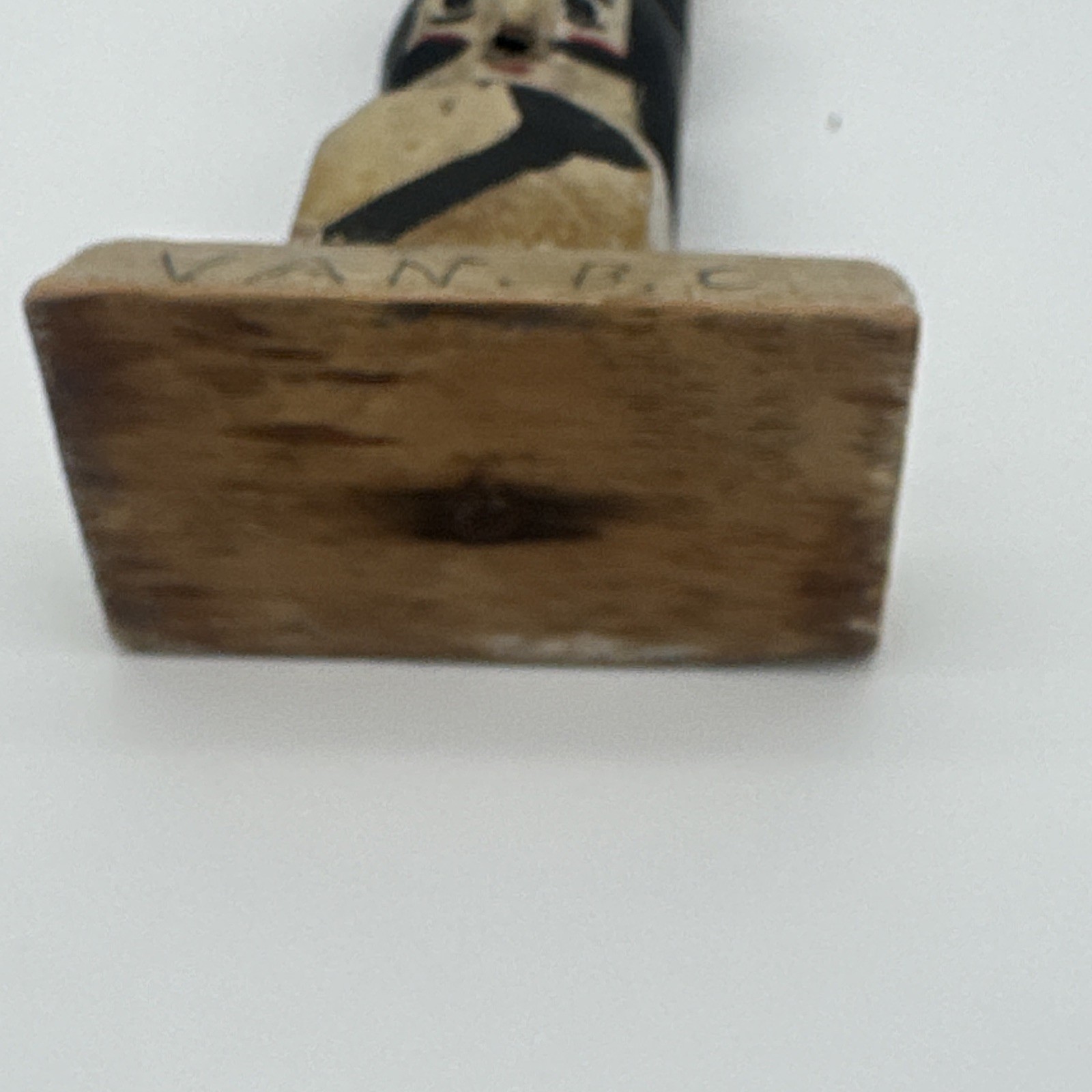 Original Hand Carved Totem Van. B.c Miniature 4.5"