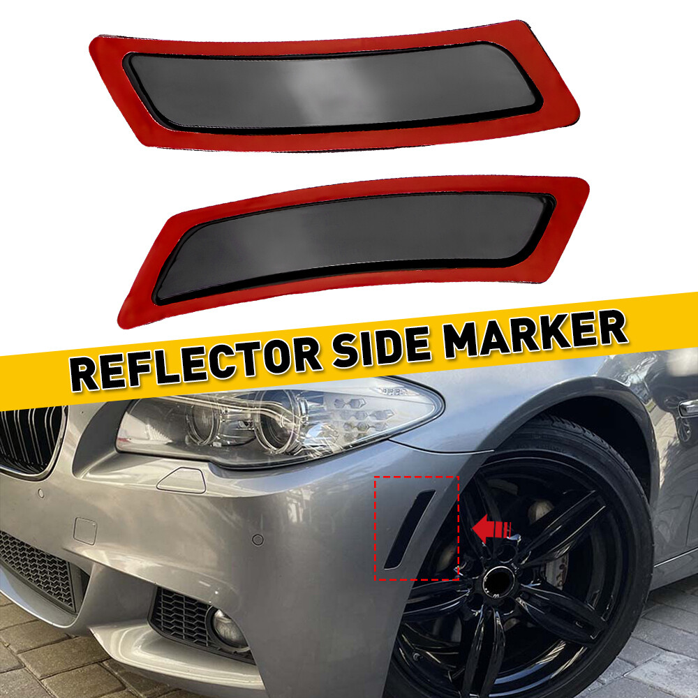 For 2011-2016 BMW 5 Series F10 Smoke Front Bumper Reflectors Side Marker Light A