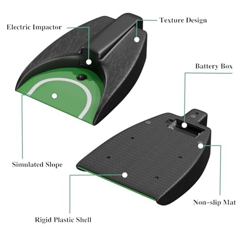 Golf Ball Returner with 2 Bonus Golf Balls - Auto Return Practice Device for