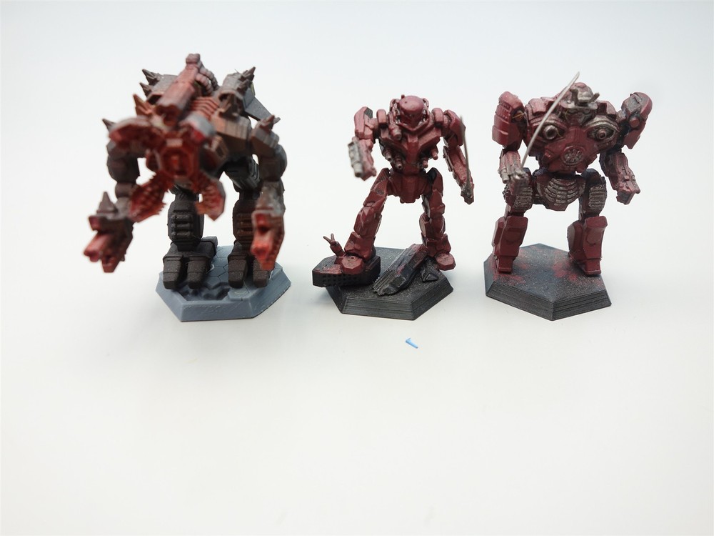 Battletech: 6x Mechs (painted)
