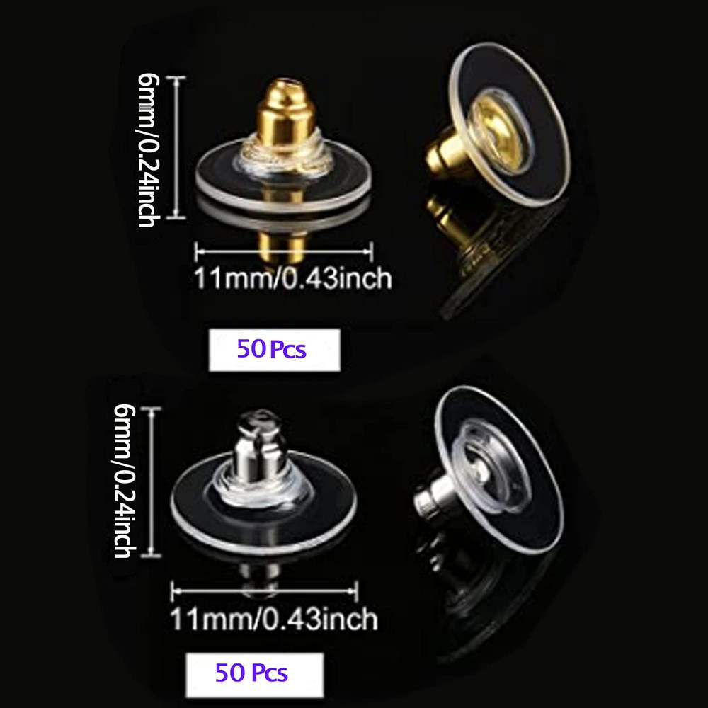 Earring Backs-Earring Backs for Droopy Ears/Studs/Heavy Earring -100pcs Earring
