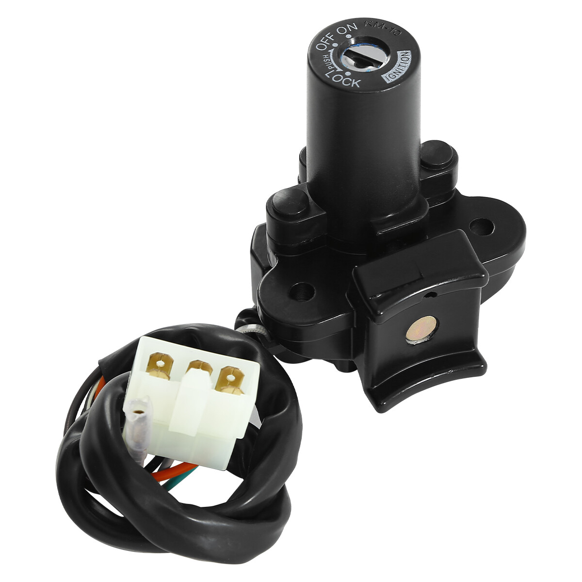 Black Ignition Switch with Lock Key Fit For Kawasaki ZX6R 2000-02 ZX9R 1994-2003