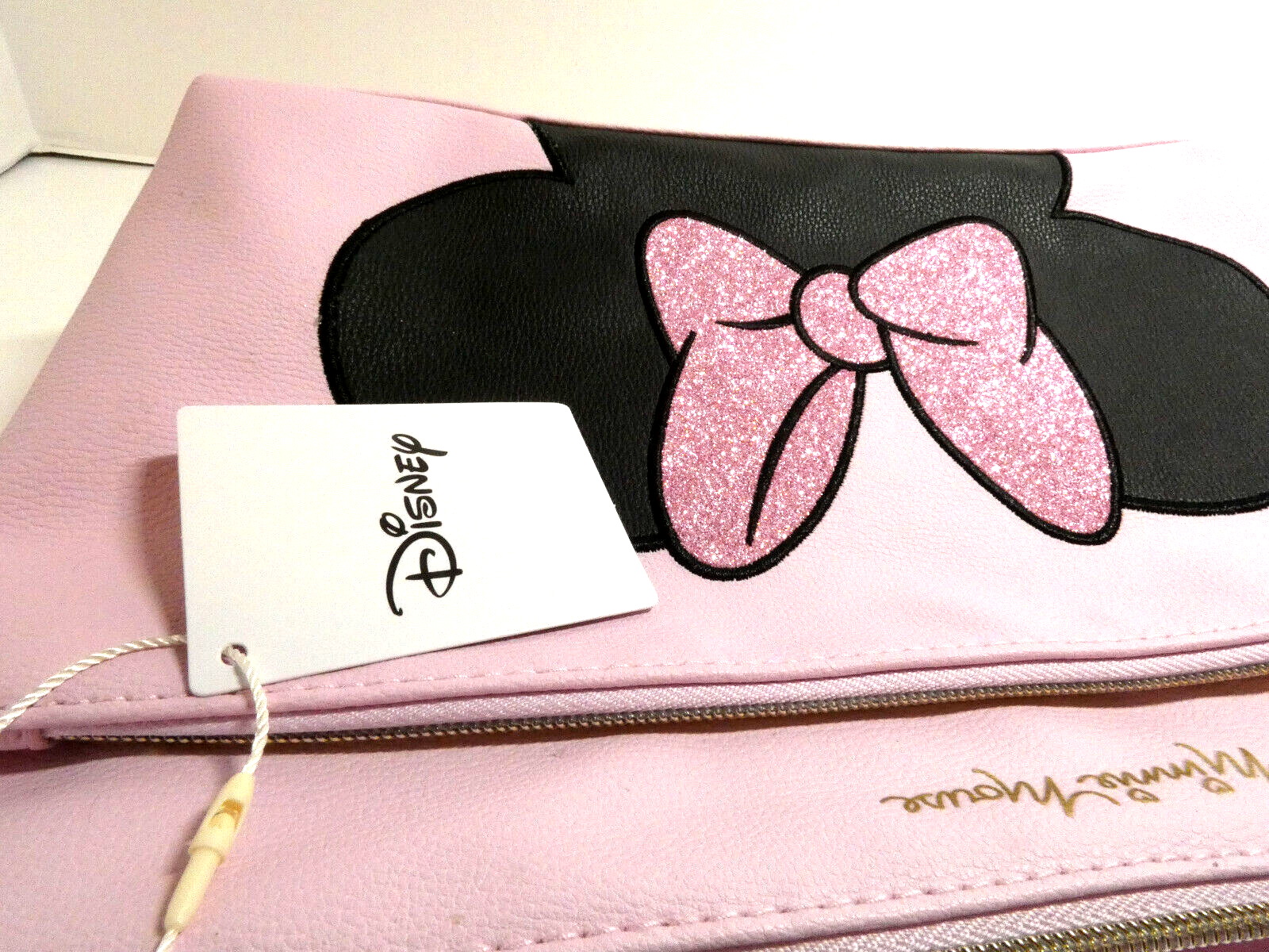 Minnie Mouse Pink Pouch Disney Cosmetic Bag Large Travel Makeup Case Primark NWT