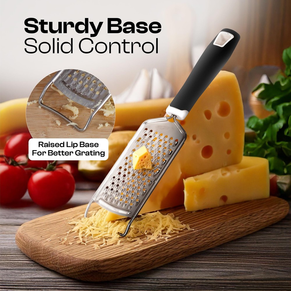 Handheld Cheese Grater & Shredder – Stainless Medium,