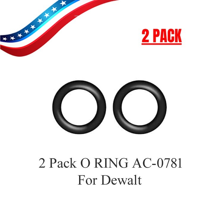 2 Pack AC-0781 Compressor Replacement O-Rings for Dewalt / EPDM Material