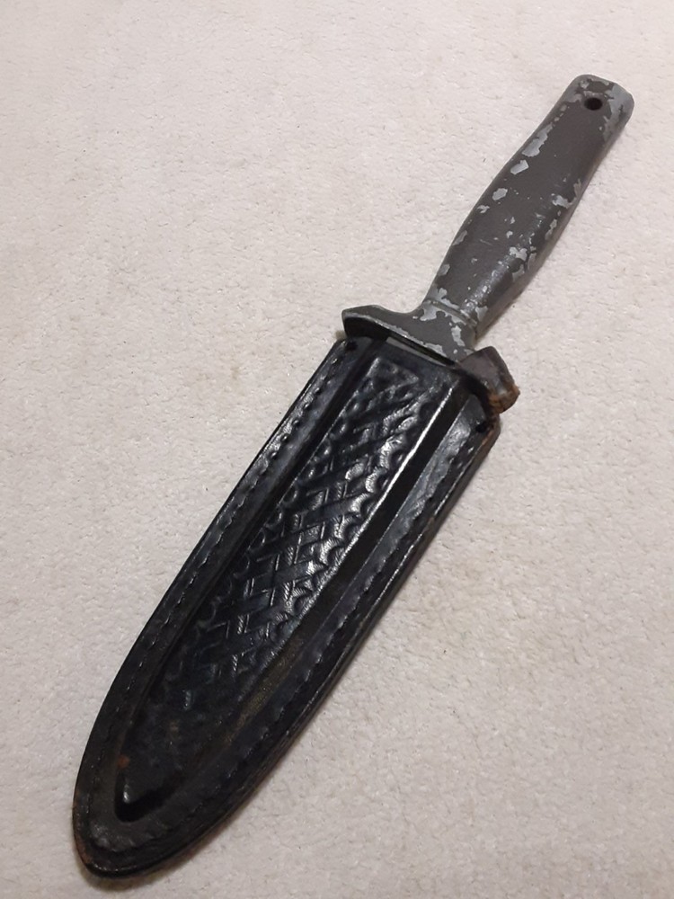 Parker Cut. Co. Boot Dagger Fixed Blade Knife W Leather Sheath