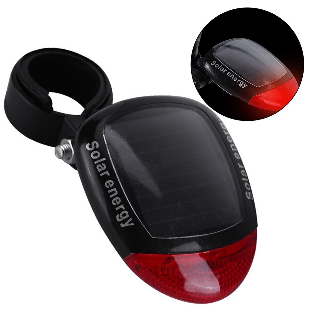 Sustainable Lighting Solution Solar Powered MTB Taillight Easy Mounting