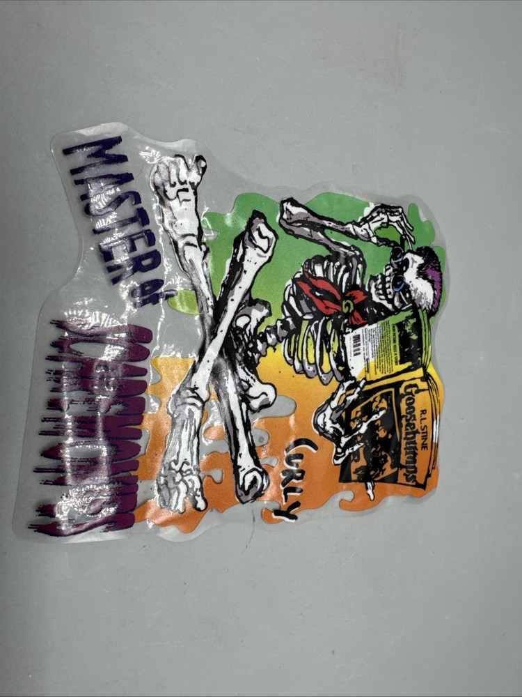 Goosebumps Skeleton Window Cling & Extras
