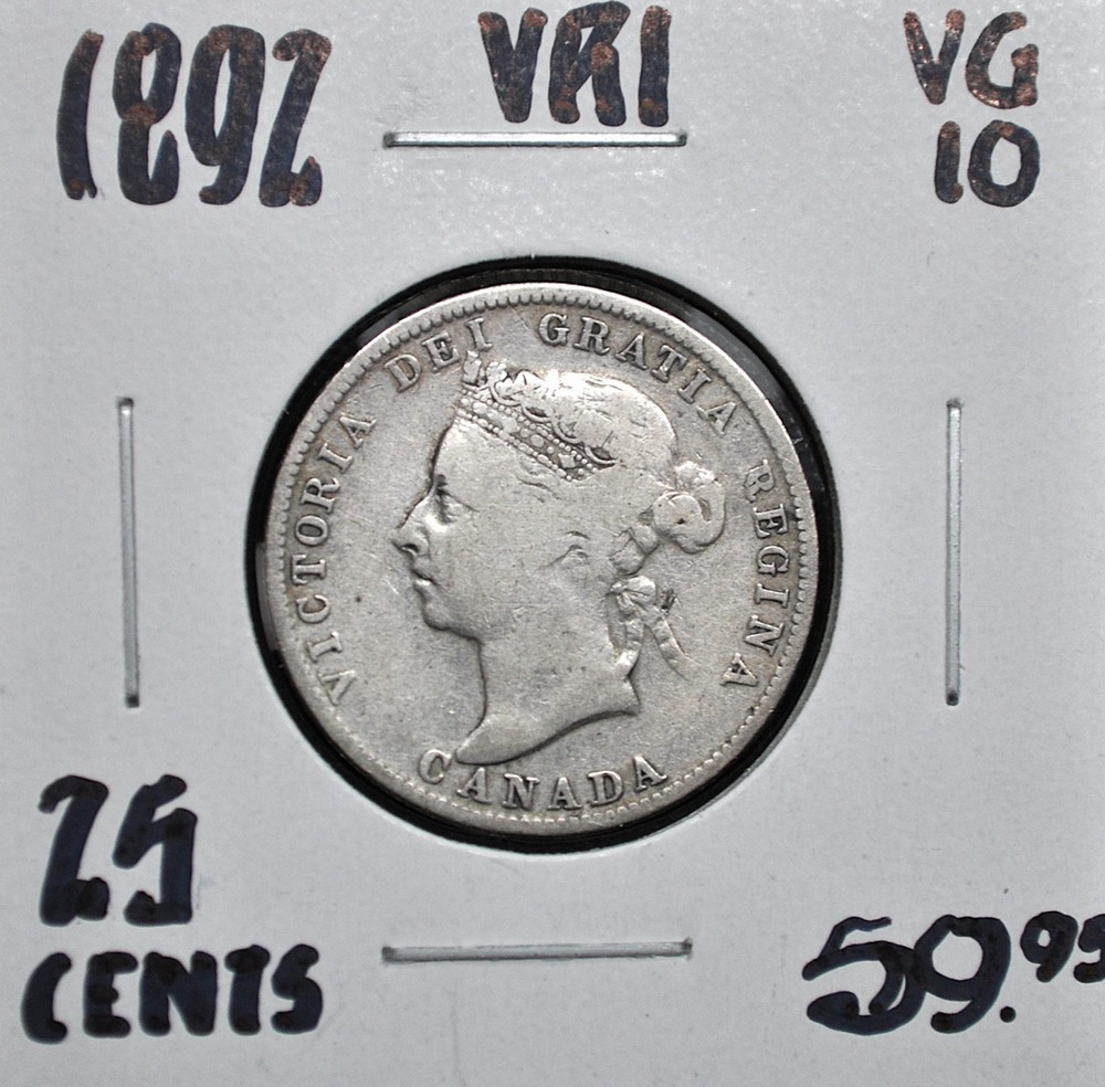1892 Canada 25 Cents