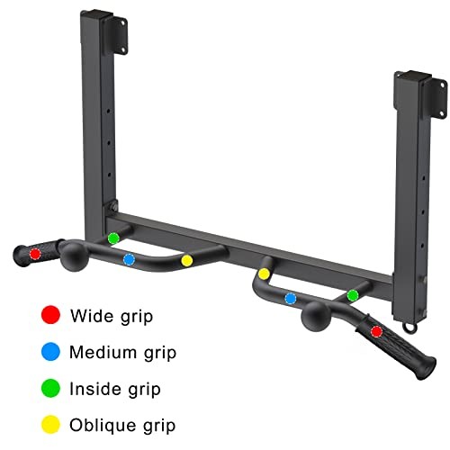 32" Ceiling Mounted Pull Up Bar - Heavy Duty, Joist Pull Up Bar with Ball