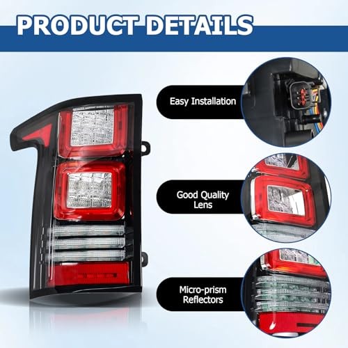 Left Side Tail Light Replacement for Range Rover L405 2013-2017 Rear Tail