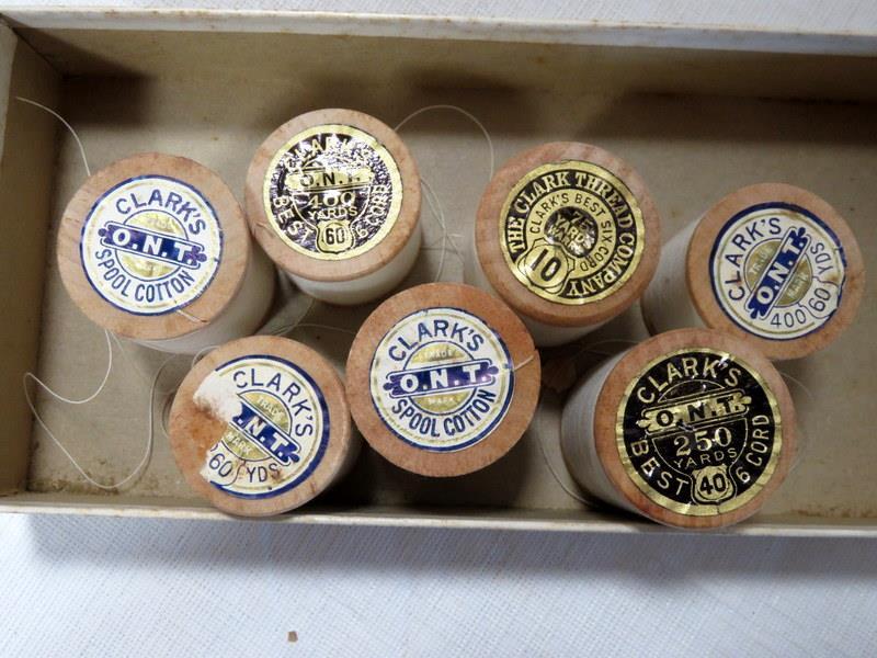 4 Boxes Vintage Clark's Thread Company Spools 10, 40, 60